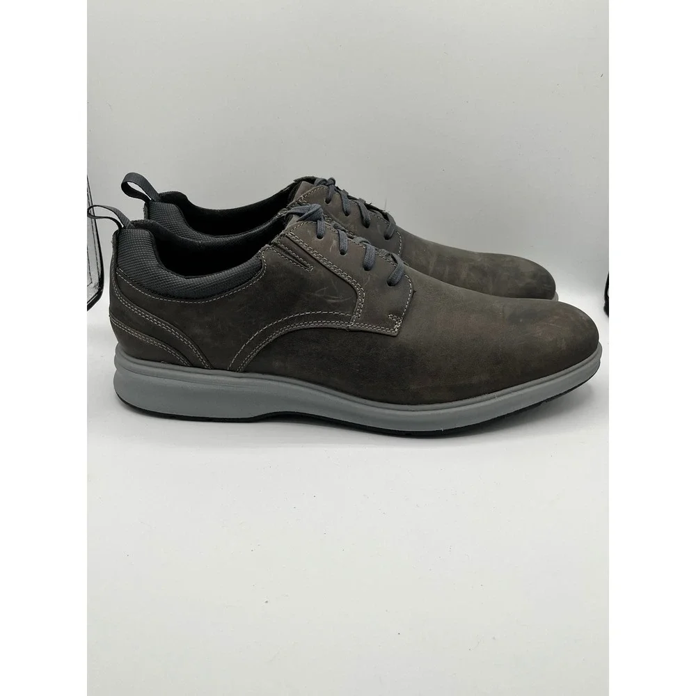 Rockport Total Motion Men Sz 13W Dark Brown Leather Dress Casual Shoes CI9603